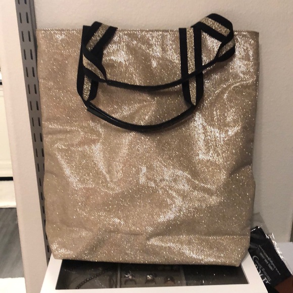 Victoria secret gold tote - Picture 2 of 3